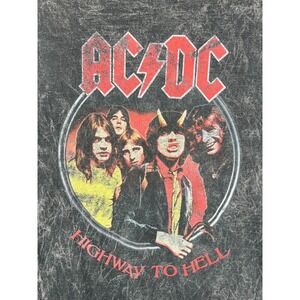 AC/DC Officially Licensed T Shirt Adult XL‎ Highway To Hell Tie Dye Heavy Metal